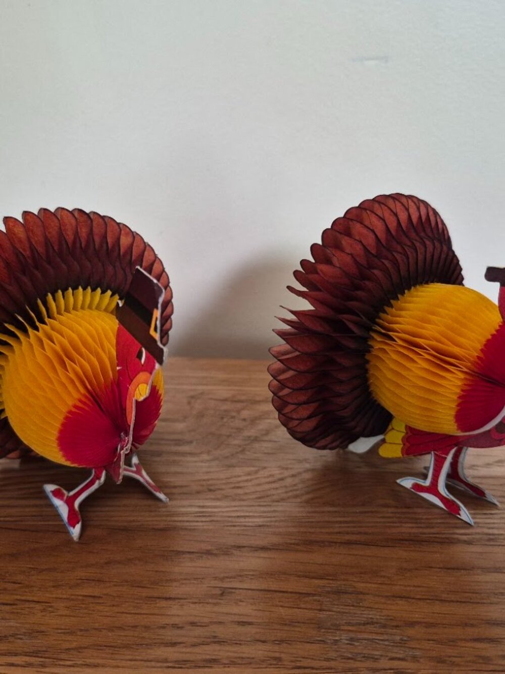 Vintage Honeycomb Turkeys